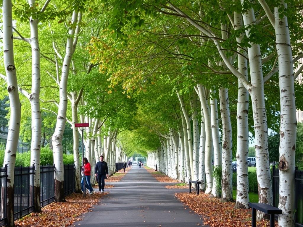 Берёзовые аллеи: почему эти деревья так любят города. Какие виды берёз подходят для городских аллей