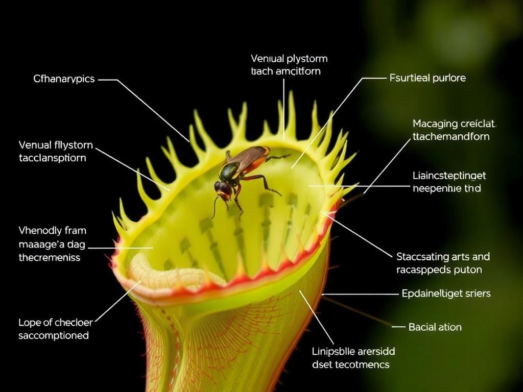Венерина мухоловка: механизм ловли насекомых. Адаптации и особенности различных видов венериной мухоловки