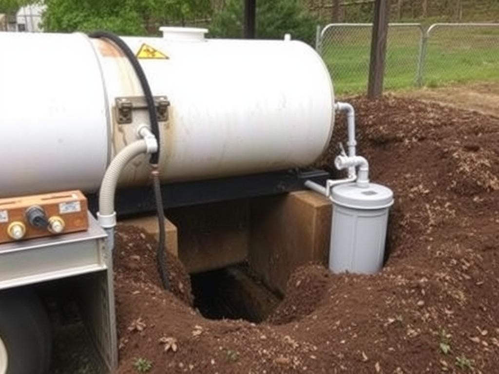 Septic tank pumpingфото